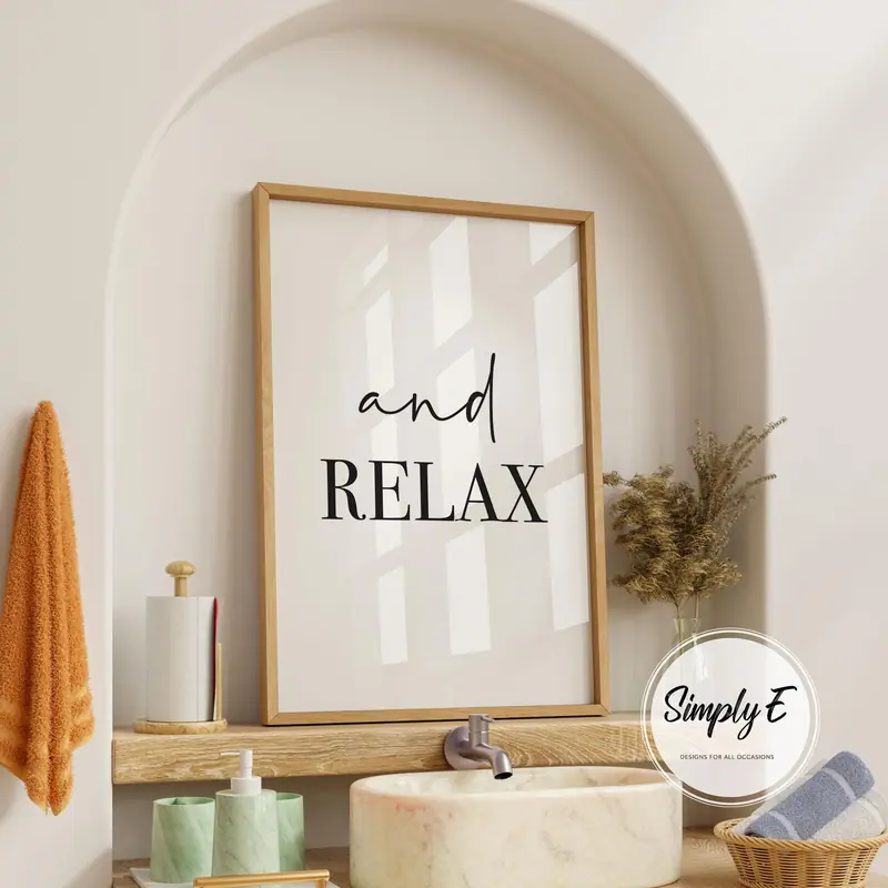 And Relax print by Simply E: And relax