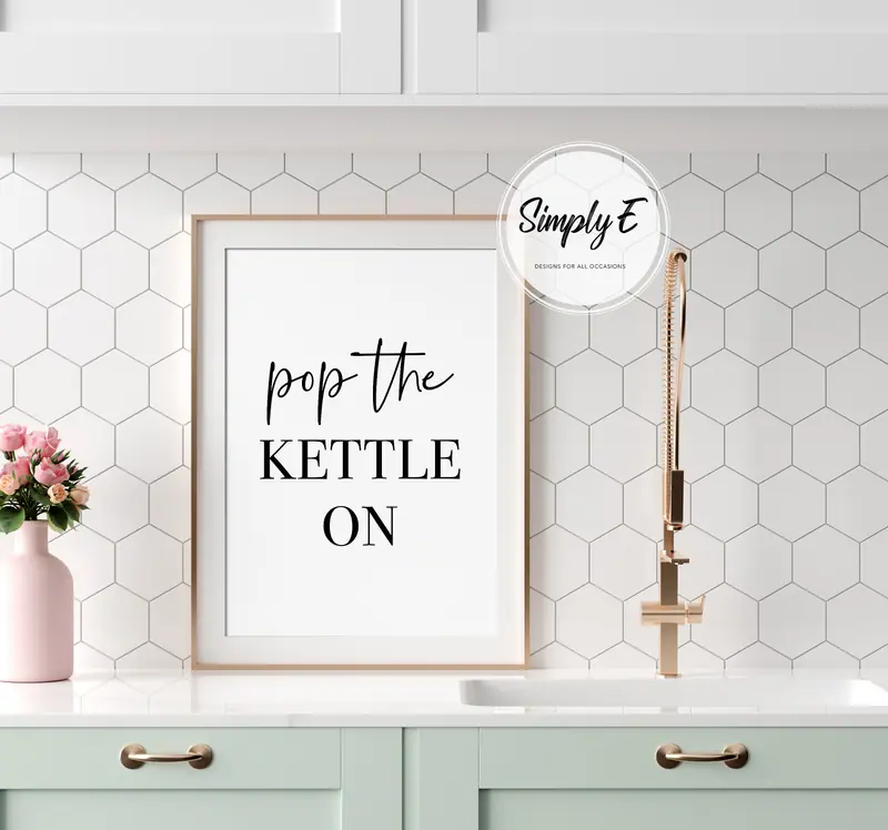 Pop the Kettle On print by Simply E: Pop the kettle on