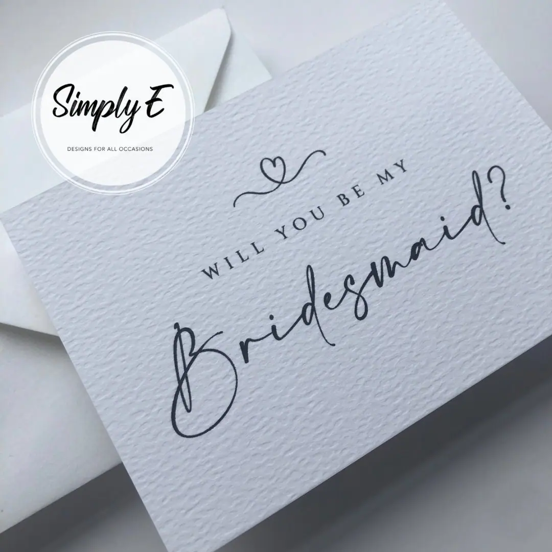 Will You Be My… Card card by Simply E: Will you be my bridesmaid? / flower girl? / chief bridesmaid?