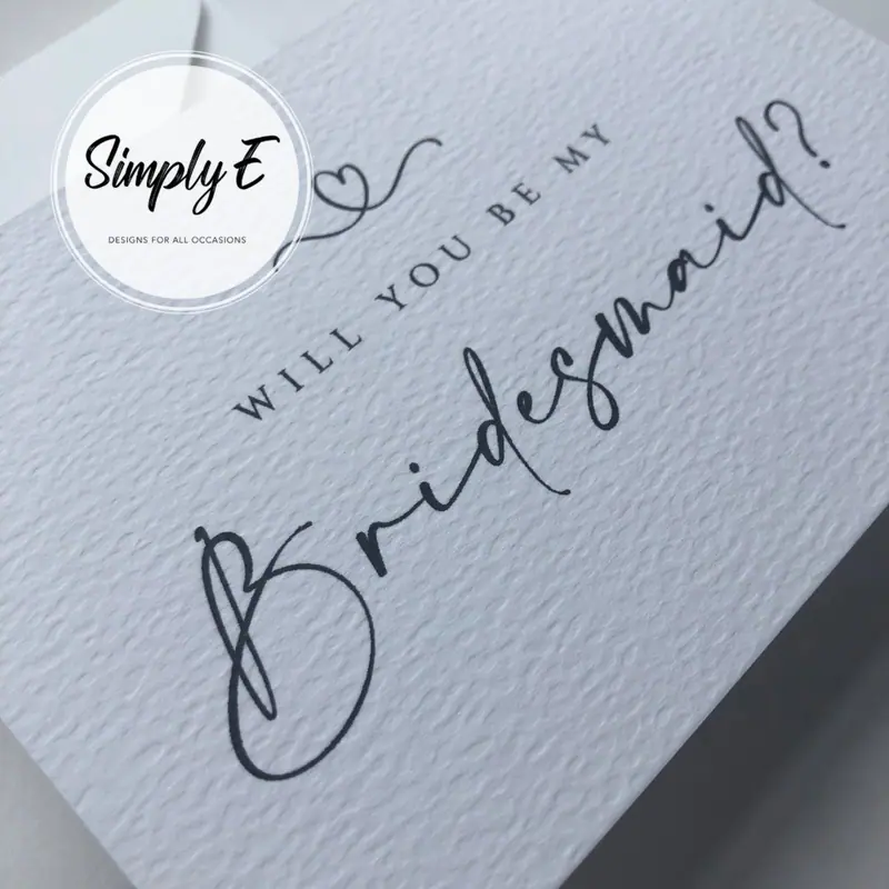 Will You Be My… Card card by Simply E: Will you be my bridesmaid? / flower girl? / chief bridesmaid?